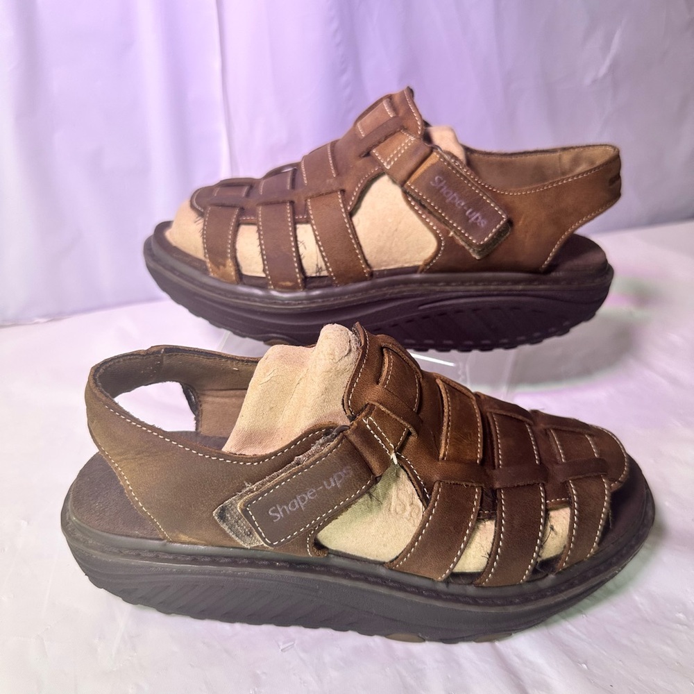 Skechers Tan Platform Sandals - Picture 2 of 10